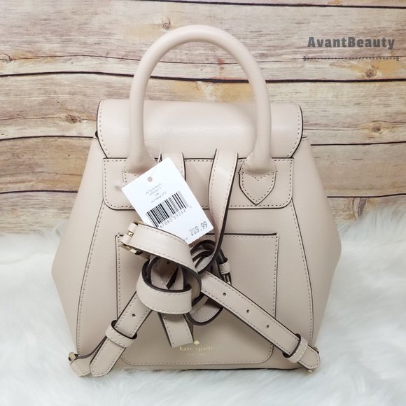 Kate Spade Medium Flap Backpack Warm Beige Bag main image 9